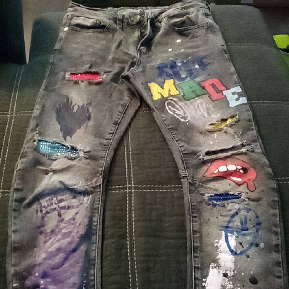 Black demin jeans